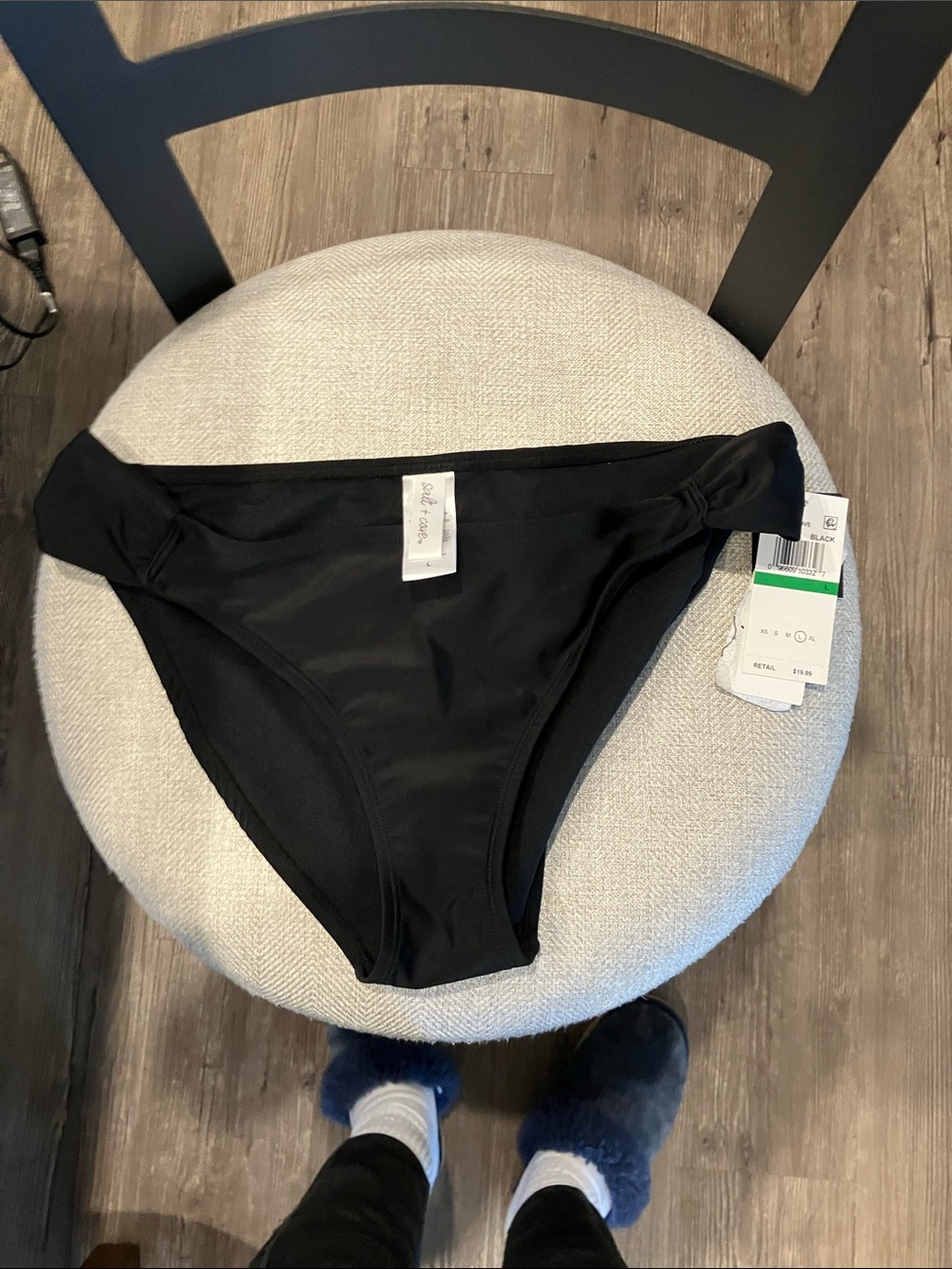 Salt + Cove Black Knot-Side Bikini Bottoms